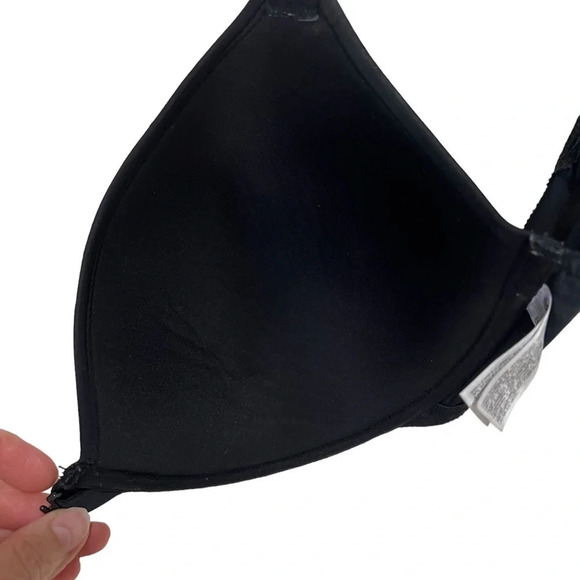 Wacoal TShirt Bra Black Lace Front Closure Size 34DDD - Picture 11 of 16